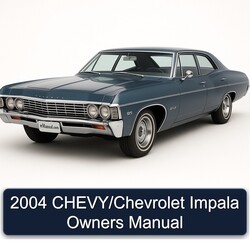 2004 Chevrolet Impala Chevy/ Owners Owner's Manual PDF