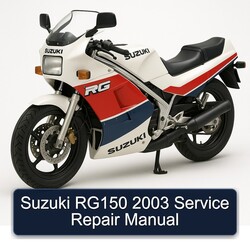 2003 Suzuki RG Series RG150 Service Repair Workshop Manual PDF
