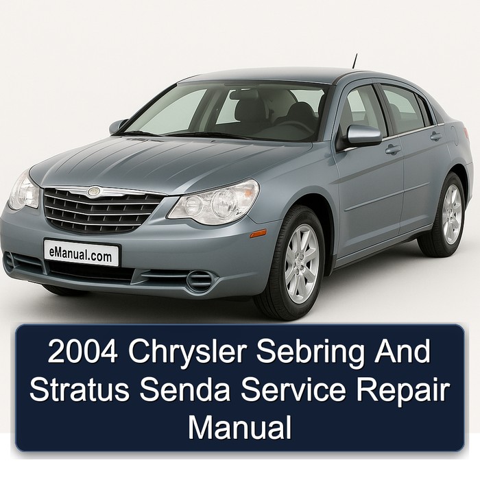 2004 Chrysler Sebring Stratus Senda Service Repair Workshop Manual PDF