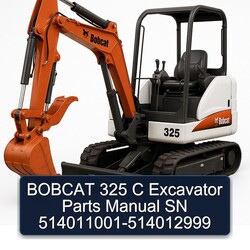 Bobcat 325 C Excavator Parts SN 514011001-514012999 Catalog PDF