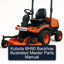 Kubota BH90 Backhoe Illustrated Master Parts Catalog PDF