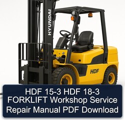 HDF 15-3 18-3 Forklift Service Repair Workshop Manual PDF