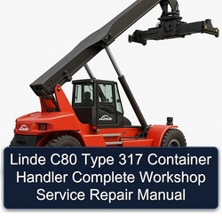 Linde C80 Type 317 Container Handler Service Repair Workshop Manual PDF