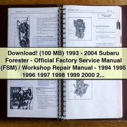 1993-2004 Subaru Forester Service Repair Workshop Manual PDF