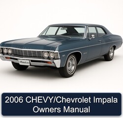 2006 Chevrolet Impala Chevy/ Owners Owner's Manual PDF
