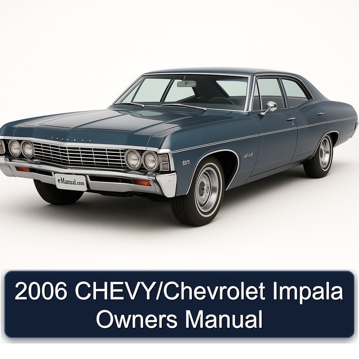 2006 Chevrolet Impala Chevy/ Owners Owner's Manual PDF