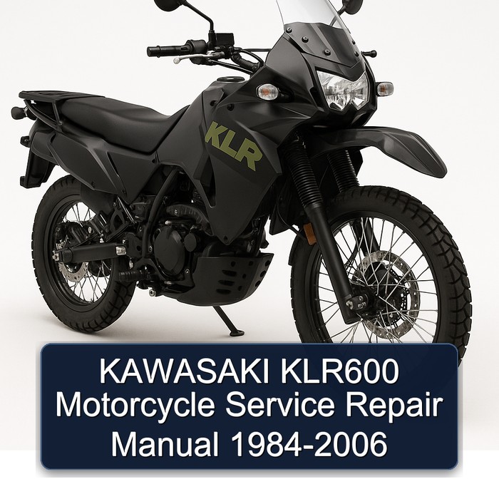 1984-2006 Kawasaki KLR Series KLR600 Motorcycle Service Repair Workshop Manual PDF