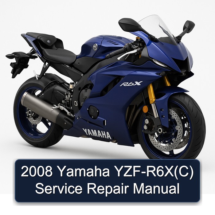 2008 Yamaha R6X Yzf-(c) Service Repair Workshop Manual PDF