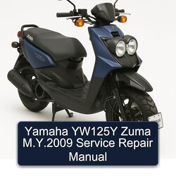 2009 Yamaha Zuma YW125Y M.y Service Repair Workshop Manual PDF