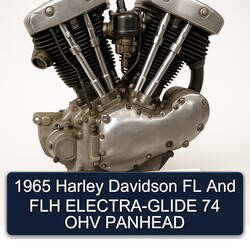 1965 Harley Davidson Fl And Flh Electra-glide 74 Ohv Panhead