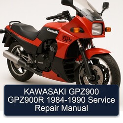 1984-1990 Kawasaki GPZ Series GPZ900 GPZ900R Service Repair Workshop Manual PDF