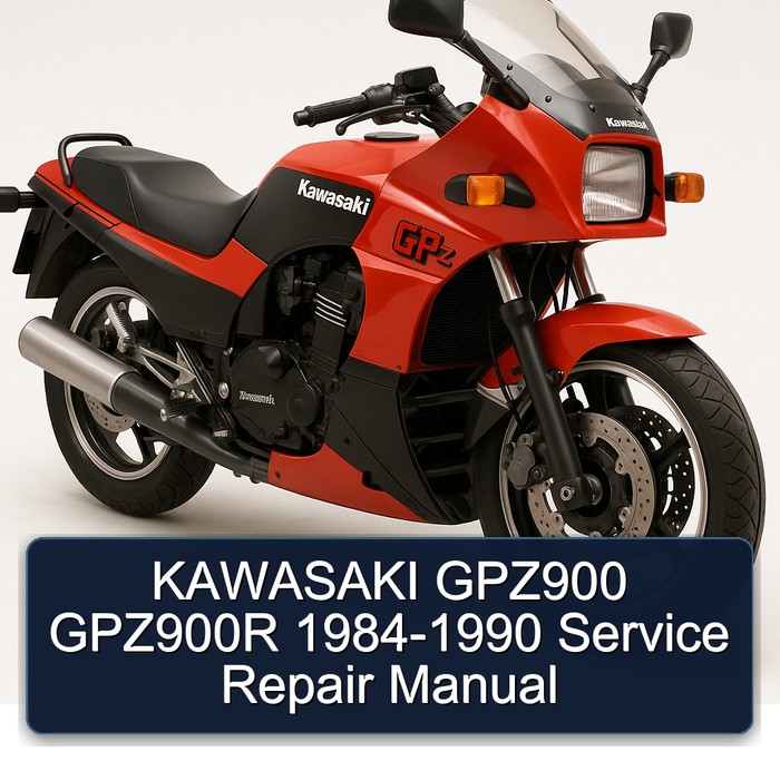 1984-1990 Kawasaki GPZ Series GPZ900 GPZ900R Service Repair Workshop Manual PDF