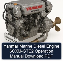 Yanmar Marine Diesel Engine 6CXM-GTE2 Operation Service Repair Workshop Manual PDF