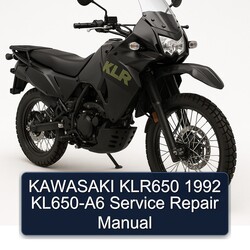 1992 Kawasaki KLR Series KLR650 KL650-A6 Service Repair Workshop Manual PDF