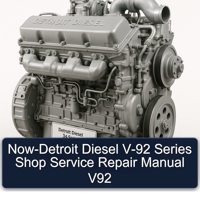 Detroit Diesel 92 Series Now- V- Shop V92 Service Repair Workshop Manual PDF