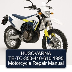 1995 Husqvarna TC Models Te-tc-350-410-610 Motorcycle Service Repair Workshop Manual PDF