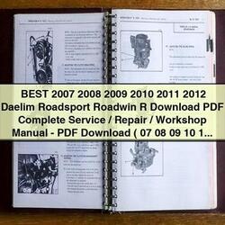 2007-2012 Daelim NS125 Roadsport Roadwin R Service Repair Workshop Manual PDF