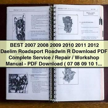 2007-2012 Daelim NS125 Roadsport Roadwin R Service Repair Workshop Manual PDF