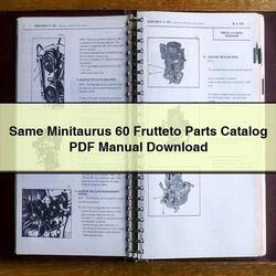 Same Minitaurus 60 Frutteto Parts Catalog PDF