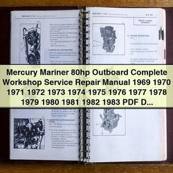 1969-1983 Mercury Mariner 80HP Outboard Service Repair Workshop Manual PDF