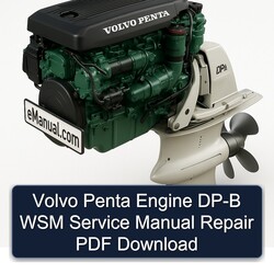 Volvo Penta Engine DP-B WSM Service Repair Workshop Manual PDF