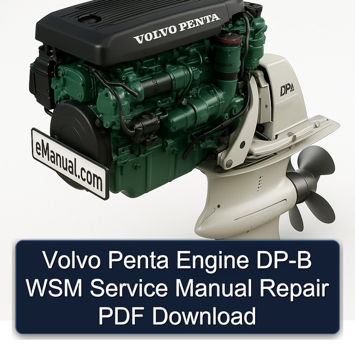 Volvo Penta Engine DP-B WSM Service Repair Workshop Manual PDF