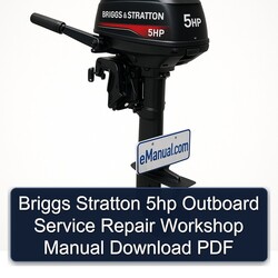 Briggs Stratton 5HP Outboard Service Repair Workshop Manual PDF