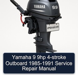 1985-1991 Yamaha 9 9HP 4-stroke Outboard Service Repair Workshop Manual PDF