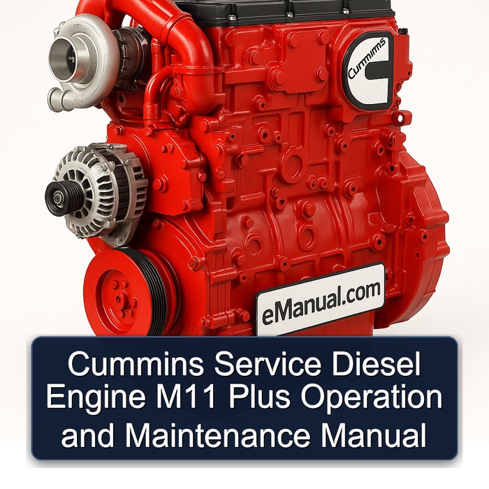 Cummins M Series Diesel Engine M11 Plus Operation Service Repair Workshop Manual PDF