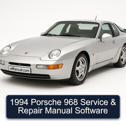 1994 Porsche 968 Software Service Repair Workshop Manual PDF
