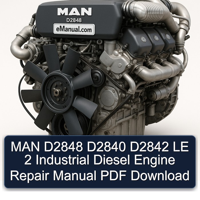 MAN D2848 D2840 D2842 LE 2 Industrial Diesel Engine Service Repair Workshop Manual PDF
