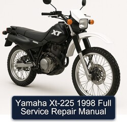 1998 Yamaha XT Models XT-225 Service Repair Workshop Manual PDF