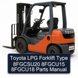 Toyota LPG Forklift Type 8fgcsu20 8fgcu15 8fgcu18 Parts Catalog PDF