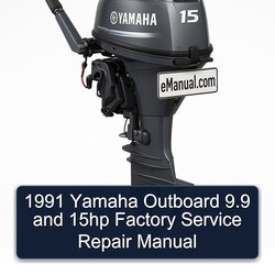 1991 Yamaha Outboard 9.9 15HP Service Repair Workshop Manual PDF