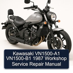 1987 Kawasaki Vulcan Vn1500-a1 Vn1500-b1 Service Repair Workshop Manual PDF