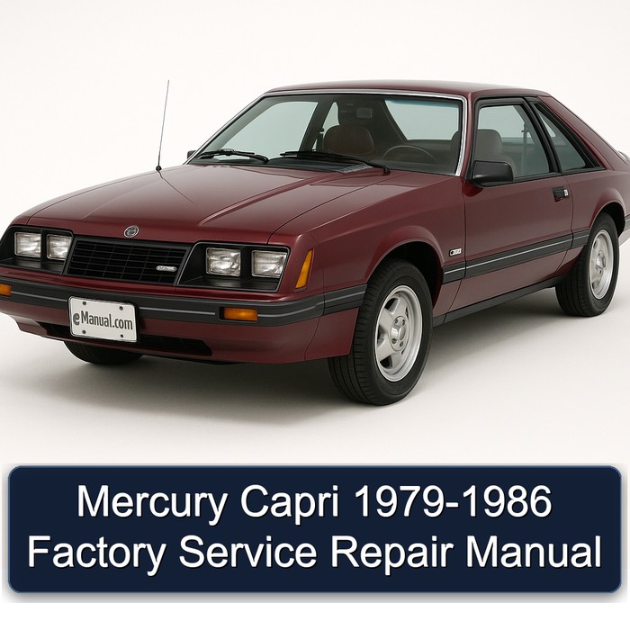 1979-1986 Mercury Capri Service Repair Workshop Manual PDF