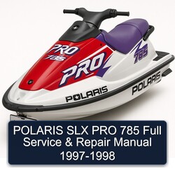 1997-1998 Polaris SLX PRO 785 Service Repair Workshop Manual PDF