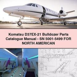 Komatsu D37EX-21 Bulldozer -sn 5001-5499 North American Parts Catalog PDF
