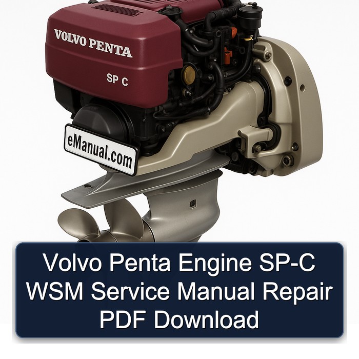 Volvo Penta Engine SP-C WSM Service Repair Workshop Manual PDF