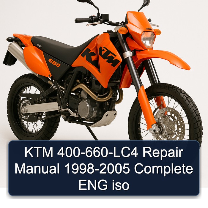 1998-2005 KTM 400 660-LC4 - ENG Iso Service Repair Workshop Manual PDF