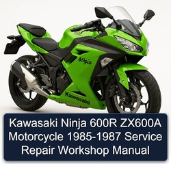 1985-1987 Kawasaki Ninja 600R ZX600A Motorcycle Service Repair Workshop Manual PDF