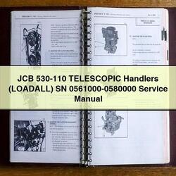 JCB 530-110 Telescopic Handlers (LOADALL) SN 0561000-0580000 Service Repair Workshop Manual PDF