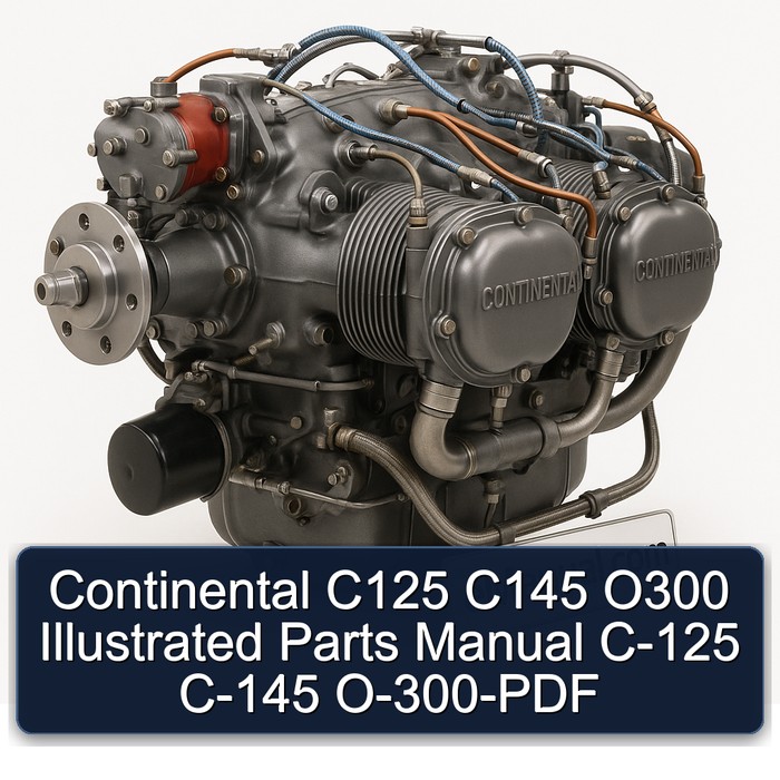 Continental C125 C145 O 300 Models O300 Illustrated Parts C-125 C-145 O-300 Catalog PDF