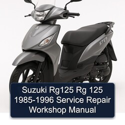 1985-1996 Suzuki UY Step Models RG125 Rg 125 Service Repair Workshop Manual PDF