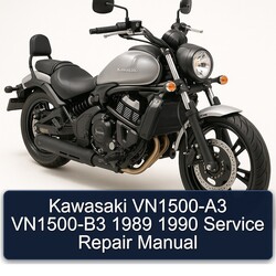1989-1990 Kawasaki Vulcan Vn1500-a3 Vn1500-b3 Service Repair Workshop Manual PDF