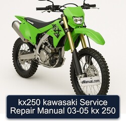 2003-2005 Kawasaki KX Series KX250 250 Service Repair Workshop Manual PDF