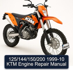 1999-2010 KTM 125 /144/150/200 Engine Service Repair Workshop Manual PDF