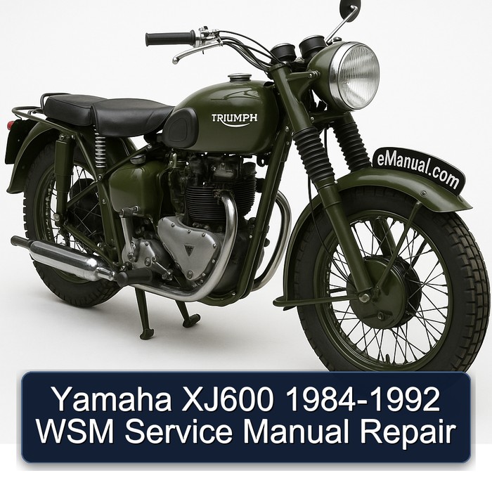 1984-1992 Triumph TRW Yamaha XJ600 - WSM Service Repair Workshop Manual PDF