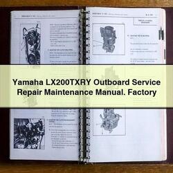 Yamaha LX200TXRY Outboard Service Repair Workshop Manual PDF