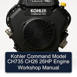 Kohler Command Model CH735 CH26 26HP Engine Workshop Manual 